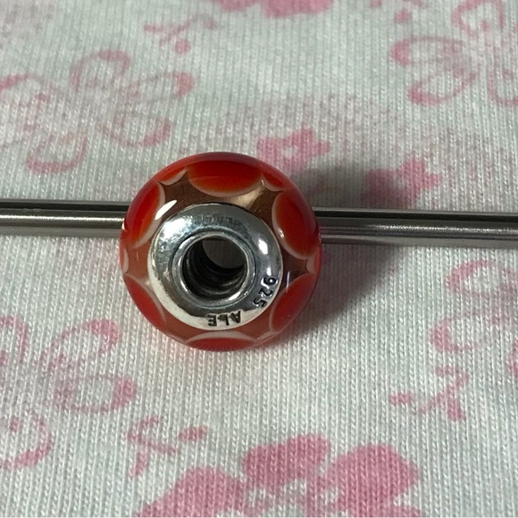 Pandora red and orange captivating murano - Picture 3 of 4